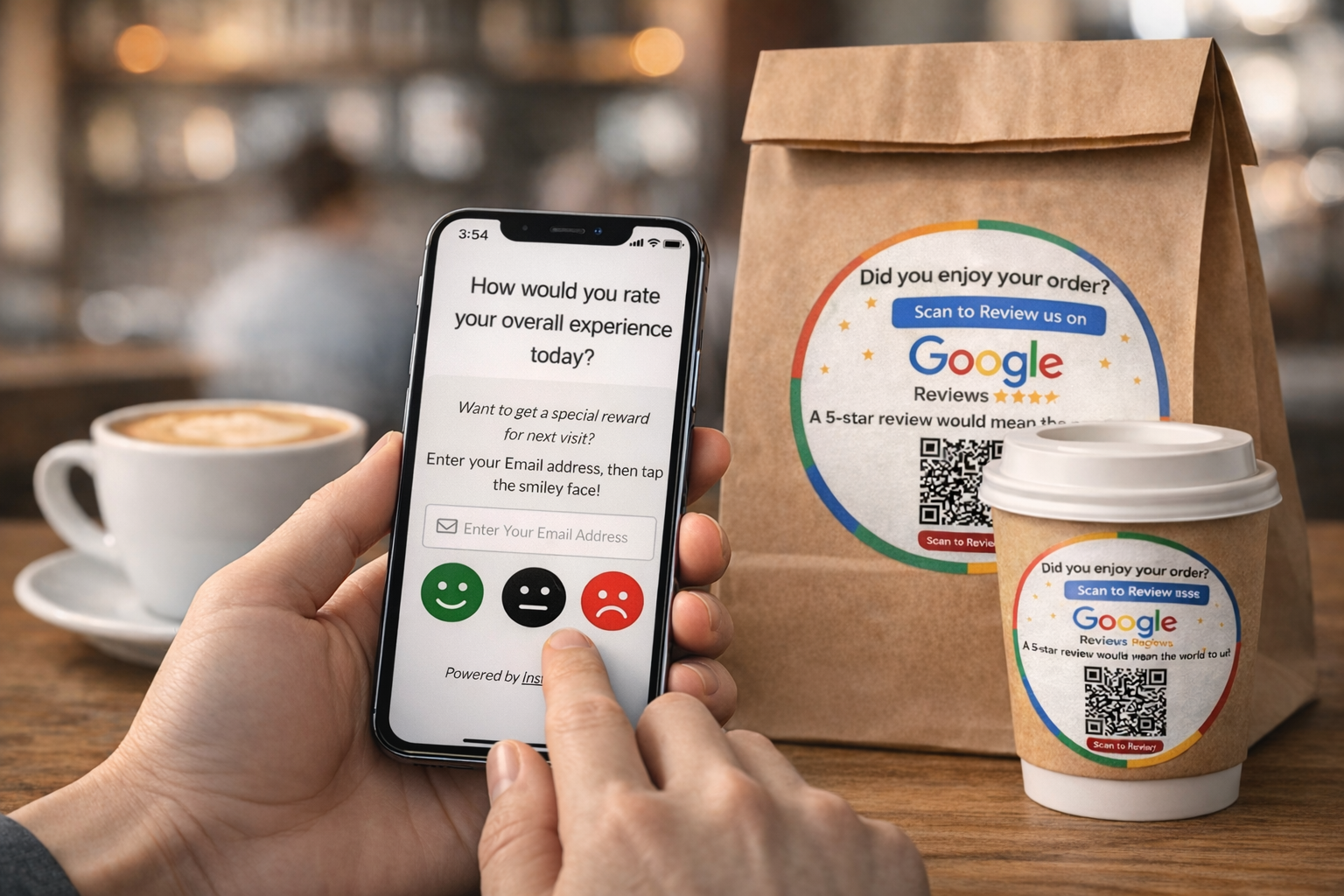 Customers Scan & Choose an Emoji